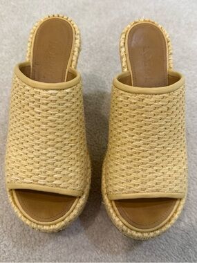 Loewe Paula's Ibiza platform raffia sandles.